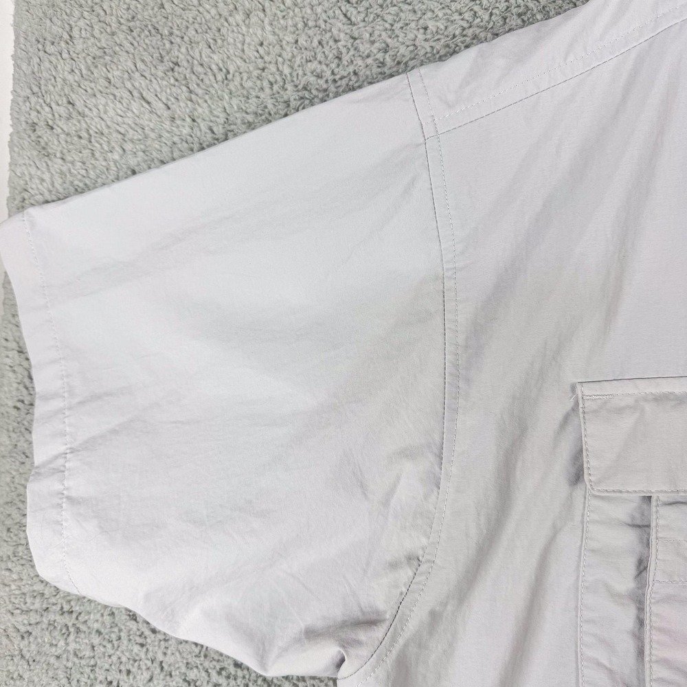 Columbia PFG‎ Bahama Shirt Mens 2XL Gray Omni-Shade Vented Fishing Short Sleeve - Picture 7 of 14